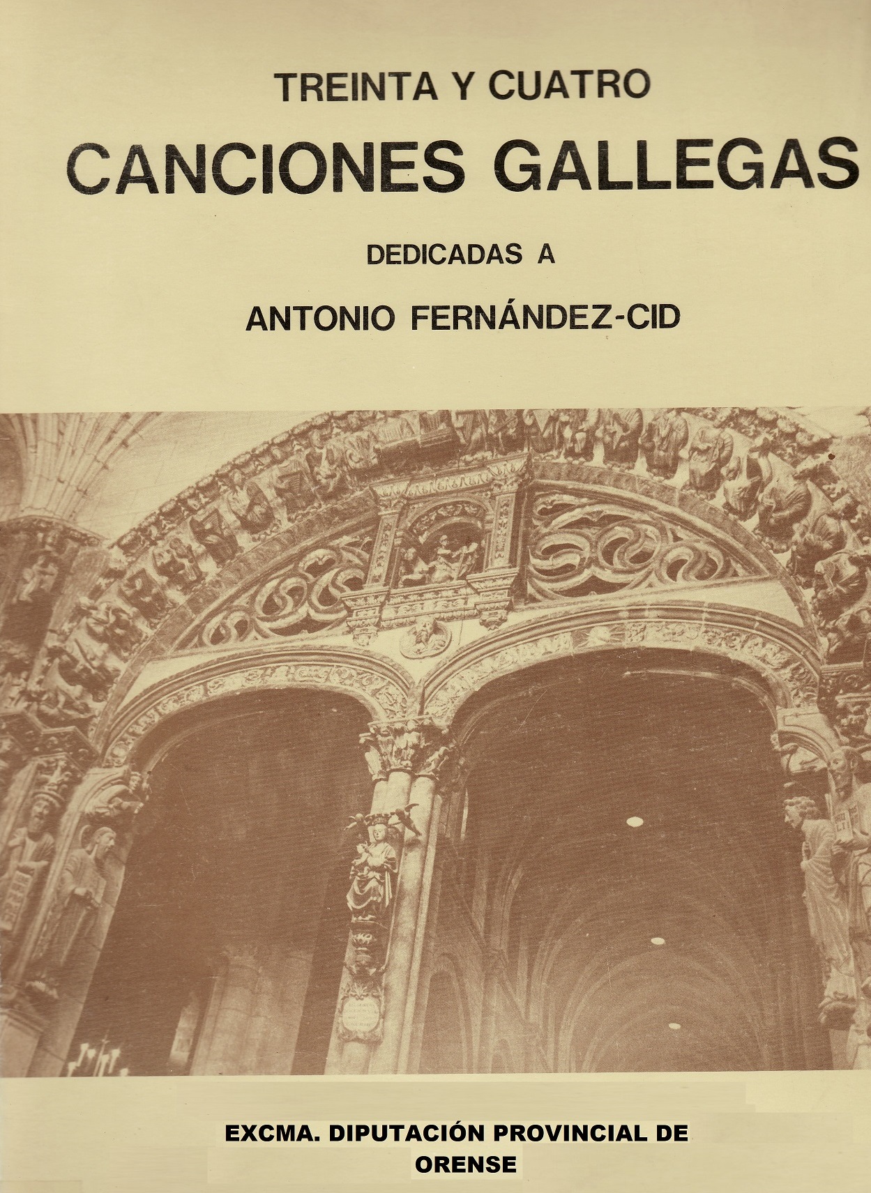 Treinta y cuatro canciones gallegas dedicadas a Antonio Fernández-Cid