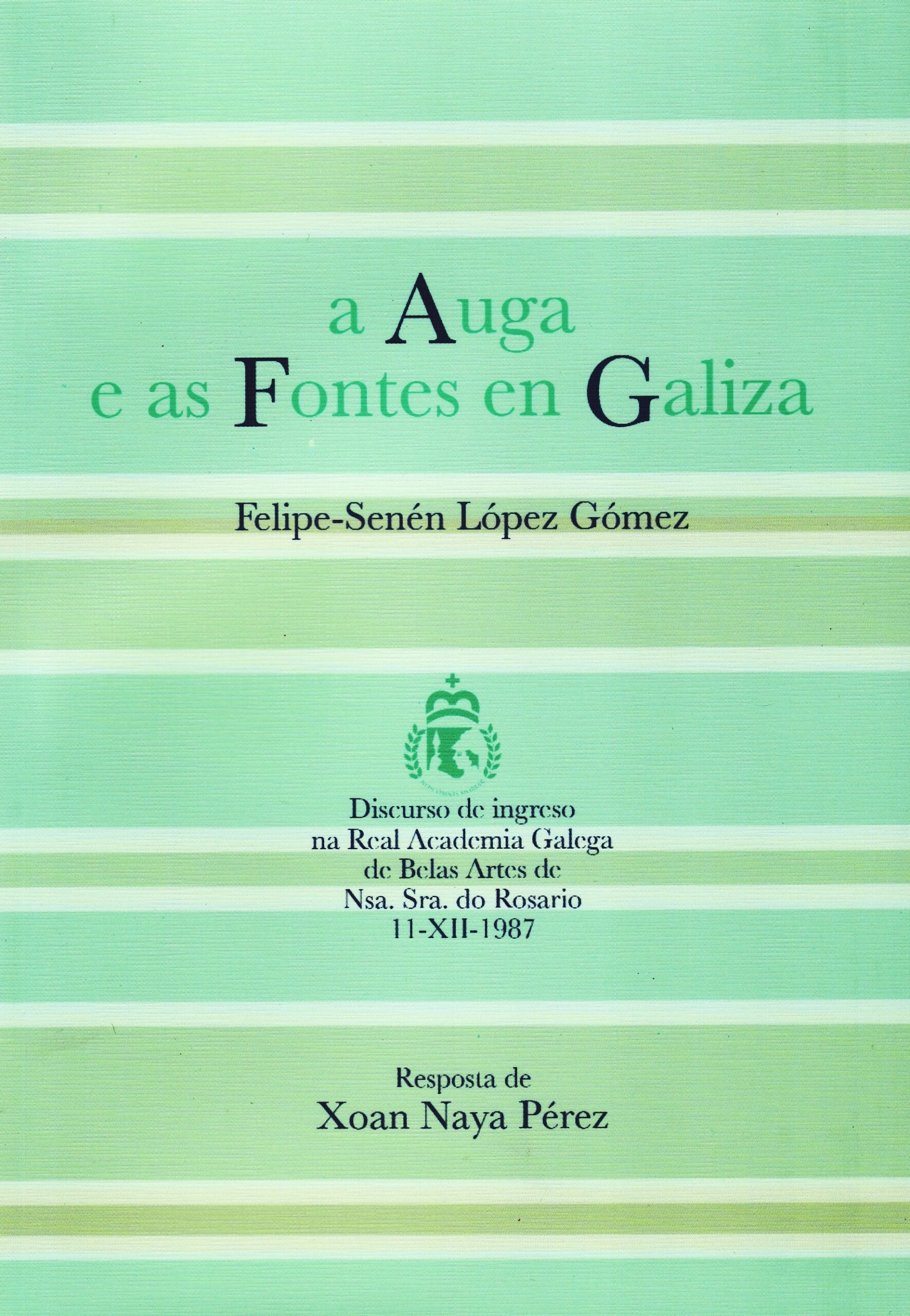 A auga e as fontes en Galiza